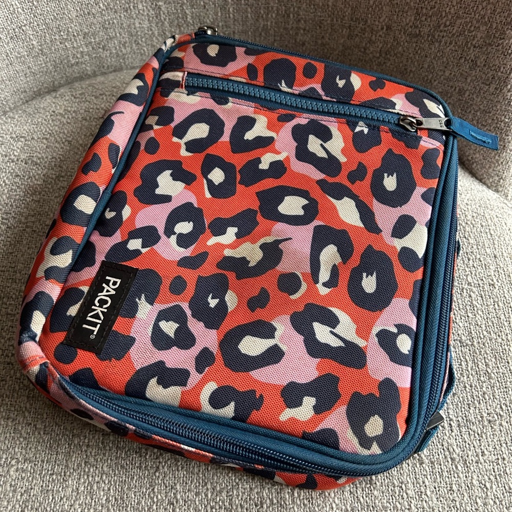 PackIt Leopard Print Insulated Lunch Bag